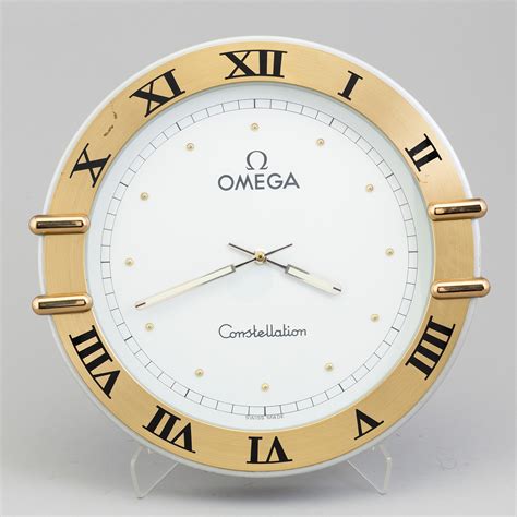 omega constellation wall clock.